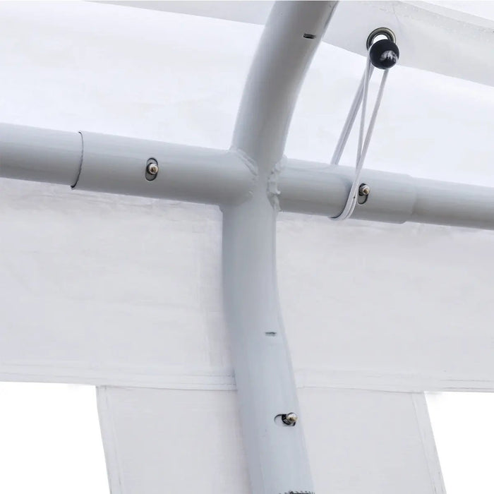 TMG Industrial 20' x 40' Heavy Duty Outdoor Party Tent, PE tarpaulin fabric, 6’6” Overhead, 10’ Peak Ceiling, TMG-PT2040A