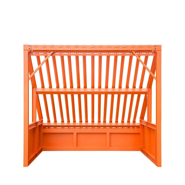 TMG Industrial 10’ Heavy Duty Static Grizzly Rock Screen, Adjustable Bolt-On Deck Bars, 4” x 4” I-Beams, 5000 lb Load Capacity, TMG-RS10