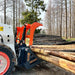 TMG Industrial 60” Skid Steer Skeleton Grapple Attachment, Universal Mount, 34” Arm Opening, 3” Tine Spacing, 2600 lb Weight Capacity, TMG-SG60