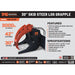 TMG Industrial 30” Skid Steer Log Grapple Attachment, 42” Claw Opening, 3000-lb Grapple Capacity, Universal Mount, TMG-SLG30
