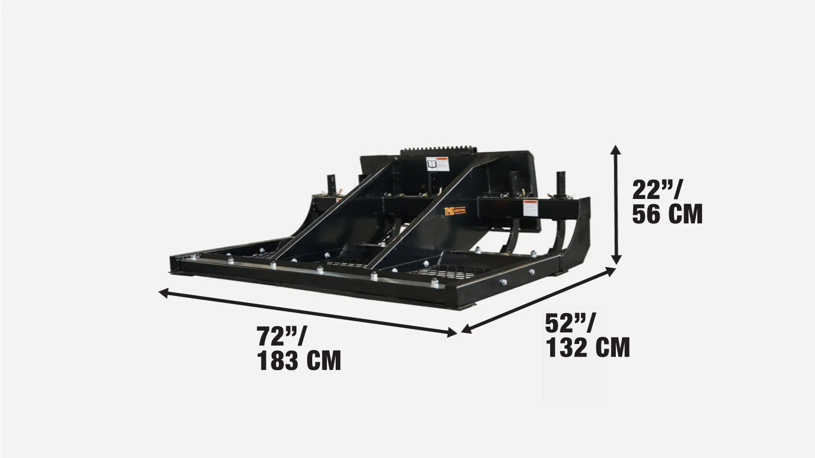 1.8 m Skid Steer Land Plane, Adjustable & Reversible Scarifier Teeth, TMG-SLP70-specifications-image