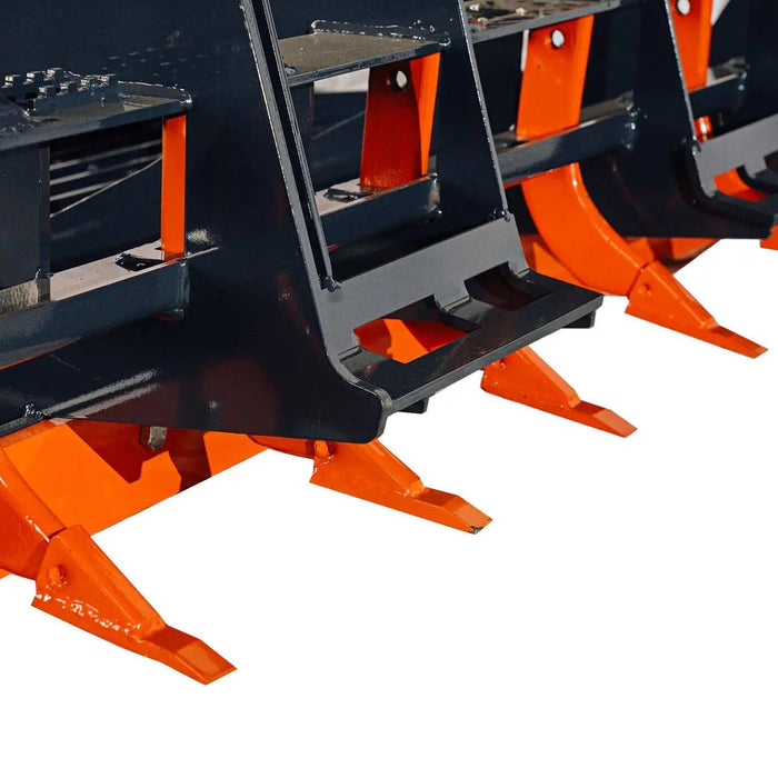 TMG Industrial 72” Skid Steer Land Plane, 6 Adjustable Ripper Teeth, Reversible Planer Comb, Grading, Spreading & Leveling, TMG-SLP72