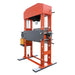 150 Ton Capacity Hydraulic Shop Press, Heavy Duty Pressing, Protective Grid Guard, Fully Welded H-Frame, TMG-SP150