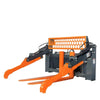 1.2 m Skid Steer Pallet Fork Pipe Grapple, Dual Hydraulic Cylinders, 2700kg Capacity, TMG-SPG45