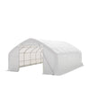 6 x 9 m Straight Wall Peak Ceiling Storage Shelter with Heavy Duty PVC Fabric Cover, TMG-ST2031V