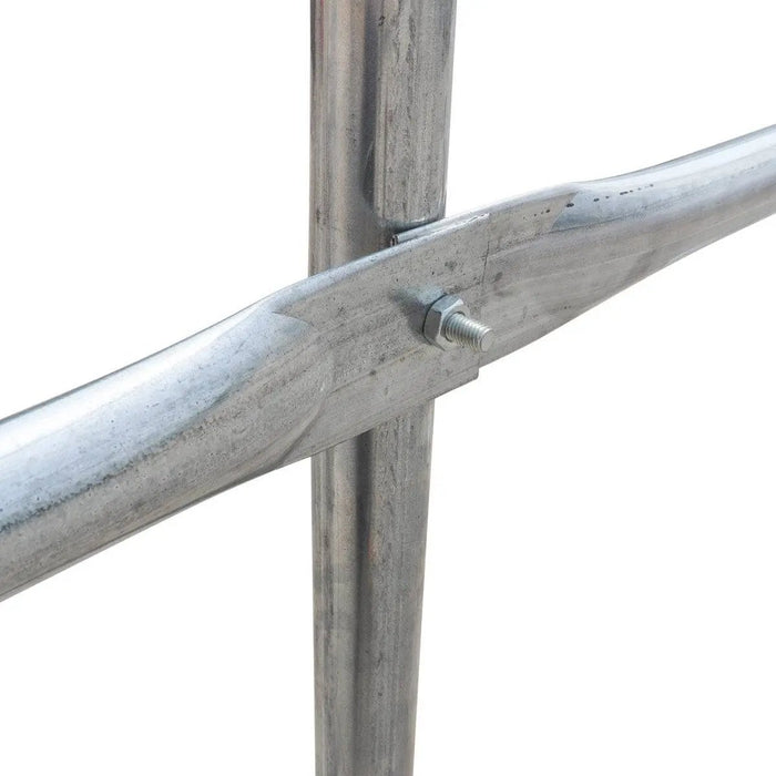 TMG Industrial 20' x 30' Straight Wall Peak Ceiling Storage Shelter with Heavy Duty 17 oz PVC Cover & Drive Through Door, TMG-ST2031V (Previously ST2030V)