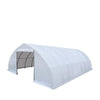 9x12 m Peak Ceiling Storage Shelter with Heavy-Duty PVC Cover, TMG-ST3040V