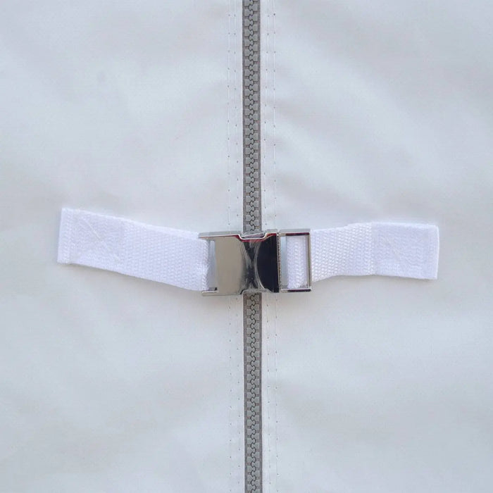 TMG-ST4081V 40' x 80' Peak Ceiling Storage Shelter, Single Truss, 17oz Commercial Grade PVC Cover, 13' Wx 16' H Wide Open Door on Two End Walls (Discontinued)