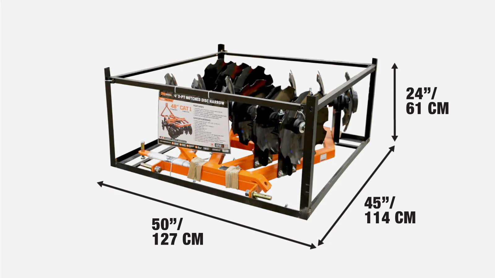 Brona talerzowa zębata 48