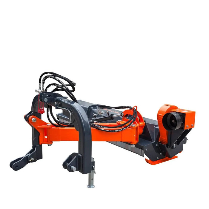 TMG Industrial 90” 50-90 HP Tractor, 3-Point Hitch, PTO Drive Shaft, Offset Ditch Bank Flail Mower with 90° Tilt, TMG-TFMO90