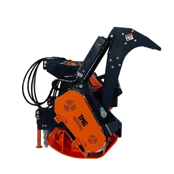 TMG Industrial 70” Forestry Brush Mulcher, Category 2 Hookup, Widia Cutting Teeth, 70-110 HP Tractors, 3-PTO Shaft Included, TMG-TMB72