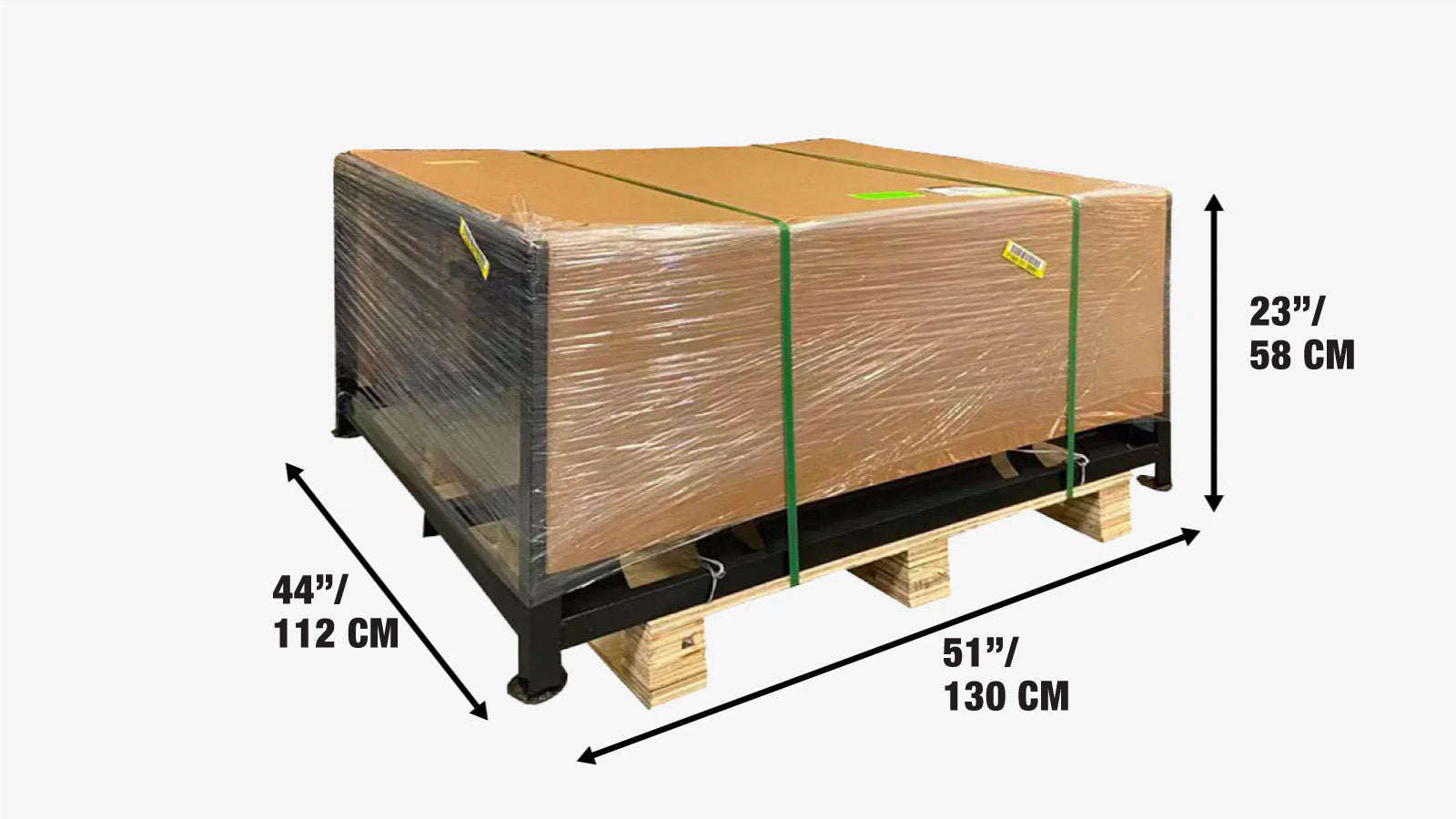 42-calowa, wytrzymała łopata do kopania drzew do ładowarek kołowych, udźwig 1500 funtów, szczelina na łańcuch, otwór wlotowy 30 cali, krawędź tnąca o wysokiej ścieralności, TMG-TS42-shipping-info-image
