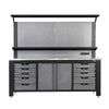 2.2m Commercial-Grade Workbench with Pegboard & Stainless Benchtop, TMG-WBC07