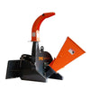 100 mm (4") Skid Steer Wood Chipper, 360° Swiveling Chute, Universal Skid Steer Mount, TMG-WC42S