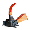 150 mm (6") Skid Steer Wood Chipper, 360° Swiveling Chute, Universal Skid Steer Mount, TMG-WC62S