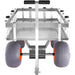 VEVOR Beach Fishing Cart, 500 lbs Load Capacity, Fish and Marine Cart with Four 13" Big Wheels PU Balloon Tires for Sand, Heavy-Duty Aluminum Pier Wagon Trolley with 6 Rod Holders for Fishing, Picnic, DOBA-MC500