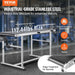 VEVOR Belt Conveyor, 59 x 23.6 inch Conveyor Table, Heavy Duty Stainless Steel Motorized Belt Conveyor for Inkjet Coding Applications Powered PVC Belt Anti-Static Adjustable Speed (Double Guardrail), DOBA-CB59