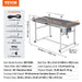 VEVOR Belt Conveyor, 59 x 23.6 inch Conveyor Table, Heavy Duty Stainless Steel Motorized Belt Conveyor for Inkjet Coding Applications Powered PVC Belt Anti-Static Adjustable Speed (Double Guardrail), DOBA-CB59