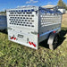 Variant 7’ Heavy Duty Utility Tilt Trailer with Extended Mesh Sides & Net Cover, Removable Tailgate, 4.2’x7’ Tilt Bed, MFR #: S205Tiltmesh, Made in Canada