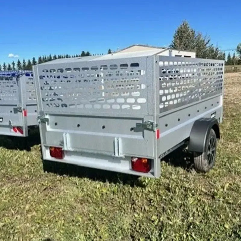 Variant 9’ Heavy Duty Utility Tilt Trailer with Ramp, 5’ x 9’ Inner ...