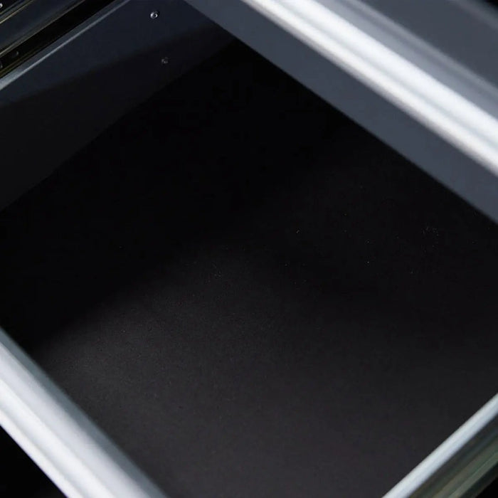 Pro Series 7-Ft 17-Drawer Workbench with Stainless Steel Top, Ball Bearing Double Slides & Casters, TMG-WB717