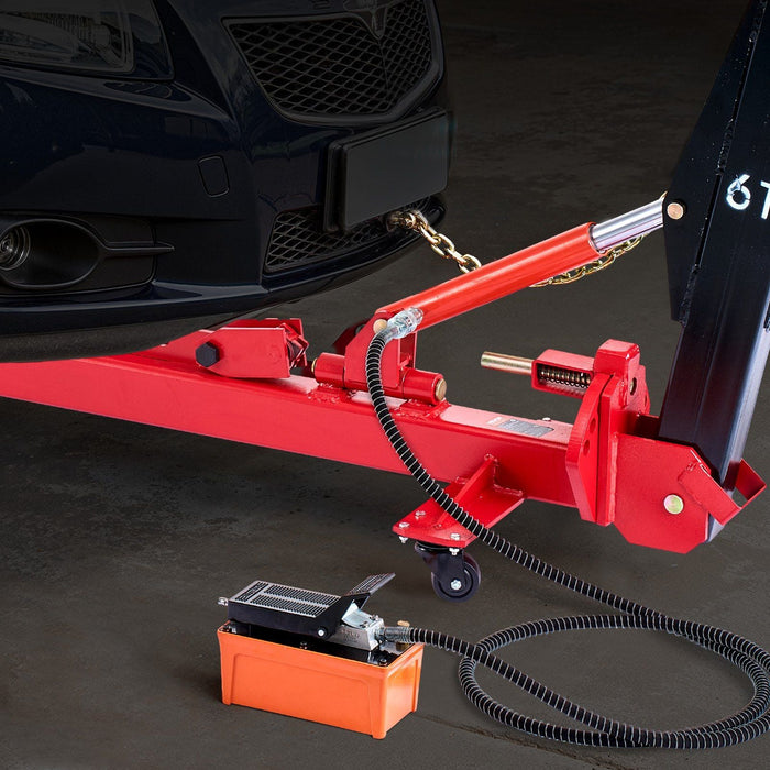6T Auto Body Frame Puller Straightener, 3T Airbag Jack with 6000 PSI Hydraulic Foot Pump, Includes 16 Straightening Tools for Car/SUV/Pickup Repair, DOBA-FP6T