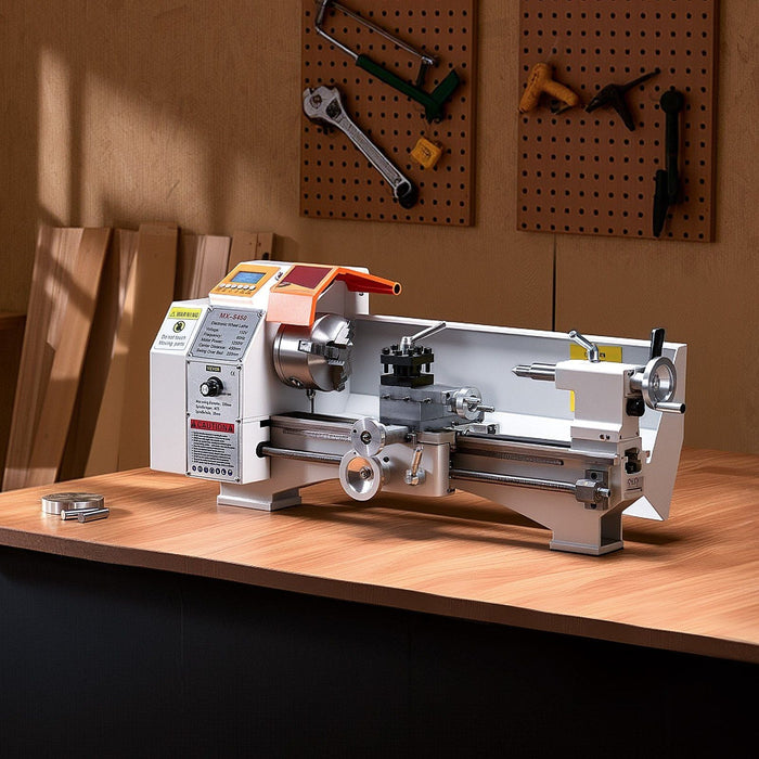 8.7" x 18" Metal Lathe Machine, 1250W Brushless Motor, 0–2500 RPM Variable Speed, Automatic Feed Bench Lathe, DOBA-ML8718