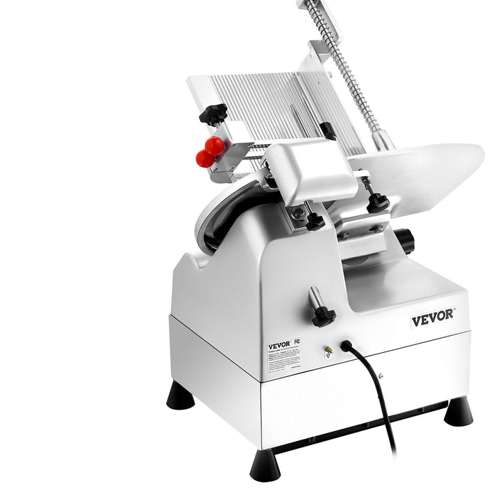 540W Automatic Meat Slicer, 10" Dual Stainless Steel Blades, 0–15mm Adjustable Thickness, Child Lock Protection, DOBA-MS540