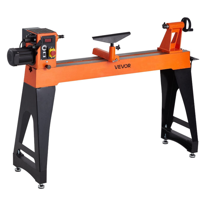 16" x 40" Woodworking Lathe, 1.5 HP Brushless Motor, 0–3200 RPM Variable Speed, Cast Iron Body with Tool Rest, DOBA-WL1640