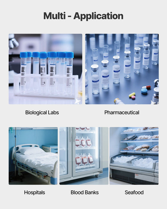 Zamrażarka o bardzo niskiej temperaturze 58 l, regulowany zakres od −40°F do −123°F, wkładka ze stali nierdzewnej 304, wyświetlacz cyfrowy z rolkami, DOBA-LF58