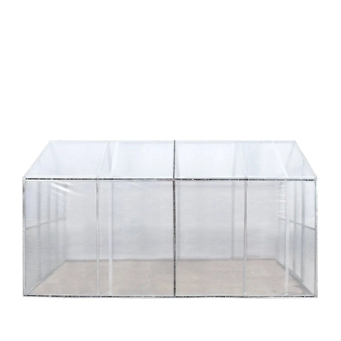 TMG Industrial 8’ x 13’ Greenhouse Grow Tent w/20 Mil Ripstop Leno Mesh PVC Cover, Galvanized Steel Frame, Roll-up Windows, TMG-GH813